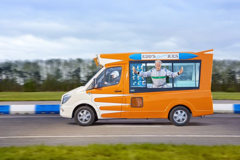 British inventor scoops the world record for fastest electric ice cream van
