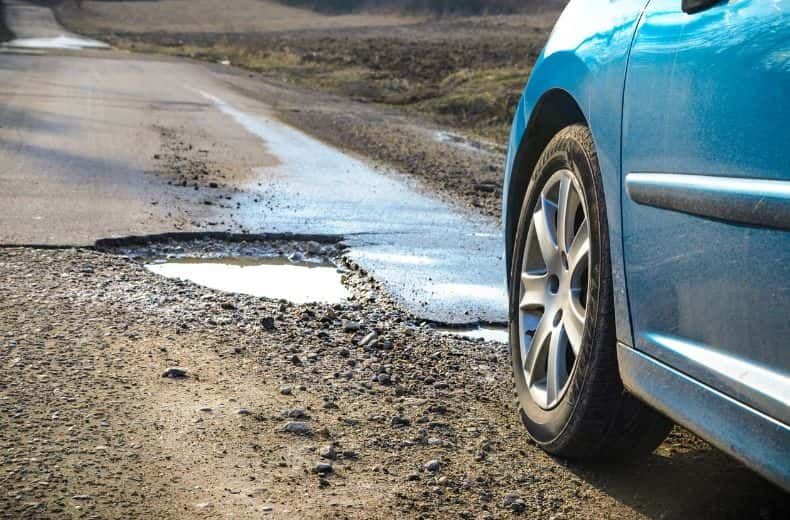 RAC Pothole Index – statistics and data for UK roads