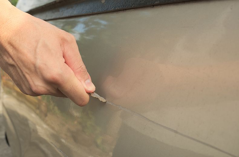 My car’s been keyed, what should I do?