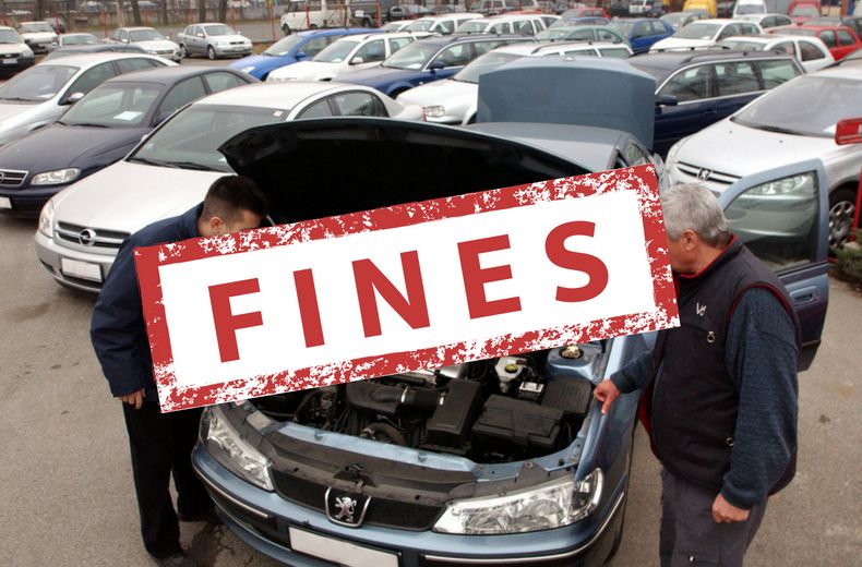 Drivers face fines for buying used cars this weekend