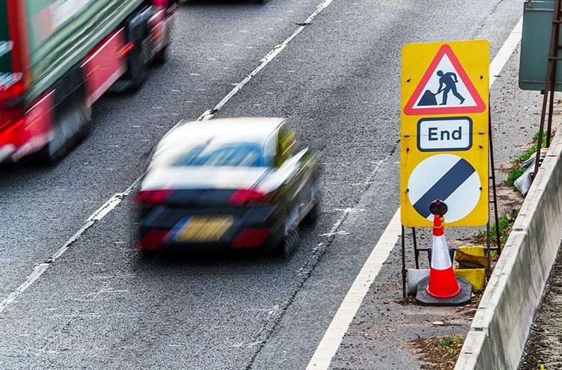 New 60mph speed limits through motorway roadworks have been given the green light